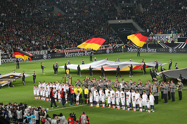 Deutschland beim Länderspiel in Stuttgart